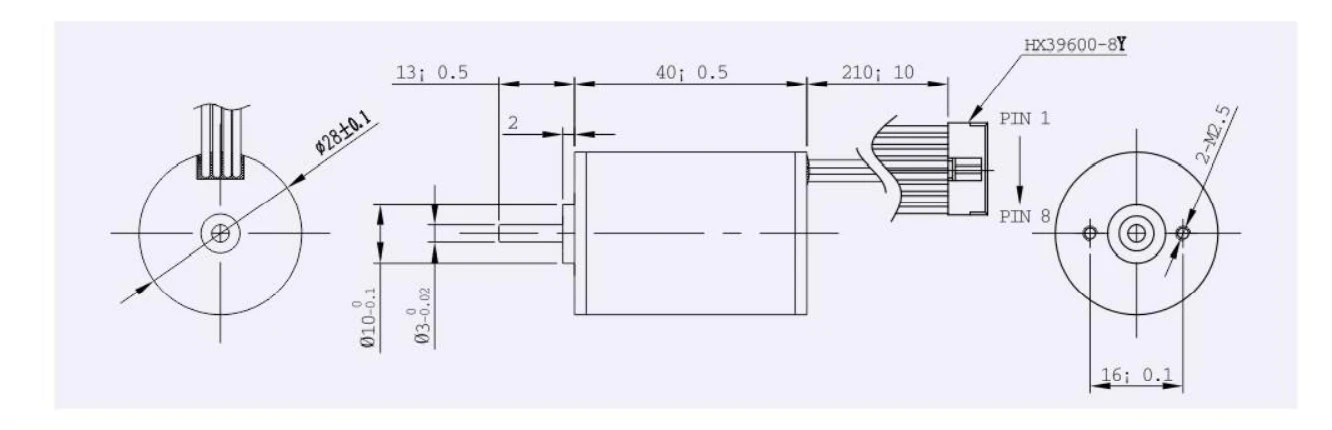 2840 motor outline