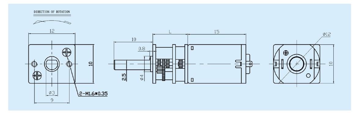 GN20 motor outline